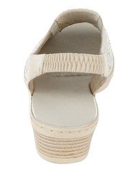 weiße Segeltuch Sandaletten von Mae&Mathilda