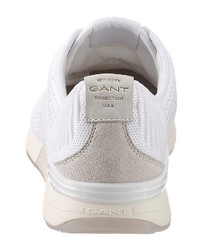 weiße Segeltuch Sportschuhe von Gant Footwear