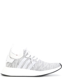 weiße Segeltuch Turnschuhe von adidas