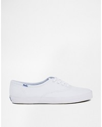 weiße Segeltuch Turnschuhe von Keds