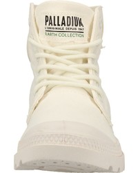 weiße Segeltucharbeitsstiefel von Palladium