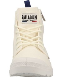 weiße Segeltucharbeitsstiefel von Palladium