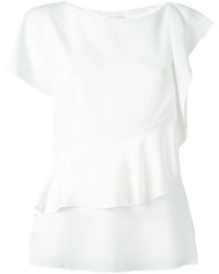 weiße Seide Bluse mit Rüschen von 3.1 Phillip Lim