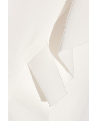 weiße Seide Bluse mit Rüschen von Fendi
