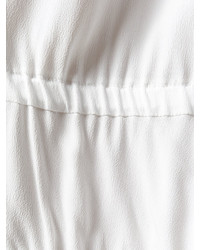 weiße Seide Bluse von Moschino