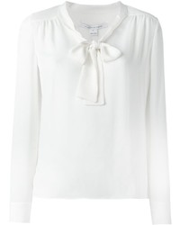 weiße Seide Bluse von Diane von Furstenberg