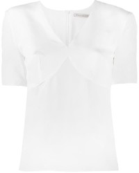 weiße Seide Bluse von Emilia Wickstead