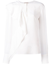 weiße Seide Bluse von Emilio Pucci