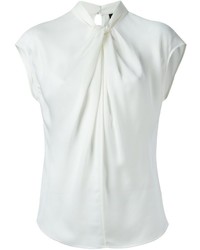weiße Seide Bluse von Giorgio Armani