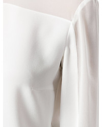 weiße Seide Bluse von Tom Ford
