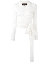 weiße Seide Bluse von Talbot Runhof