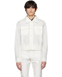 weiße Shirtjacke aus Nylon von Kanghyuk