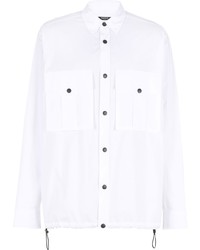 weiße Shirtjacke von Balmain