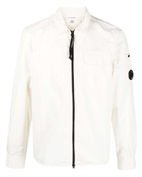 weiße Shirtjacke von C.P. Company