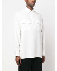 weiße Shirtjacke von Karl Lagerfeld