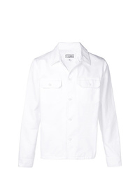 weiße Shirtjacke von Maison Margiela