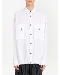 weiße Shirtjacke von Balmain