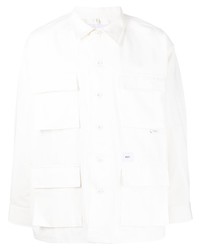 weiße Shirtjacke von WTAPS
