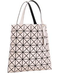 weiße Shopper Tasche aus Leder von Bao Bao Issey Miyake