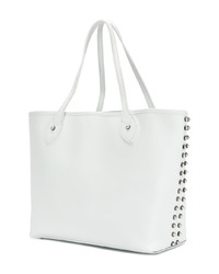 weiße Shopper Tasche aus Leder von Marc Ellis