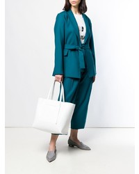 weiße Shopper Tasche aus Leder von Giorgio Armani