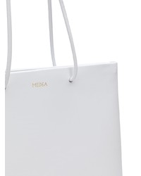 weiße Shopper Tasche aus Leder von Medea