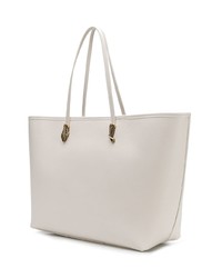 weiße Shopper Tasche aus Leder von Roberto Cavalli