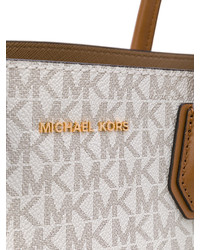 weiße Shopper Tasche aus Leder von MICHAEL Michael Kors