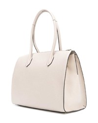 weiße Shopper Tasche aus Leder von Furla