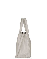 weiße Shopper Tasche aus Leder von POON Switzerland