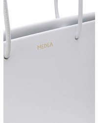 weiße Shopper Tasche aus Leder von Medea