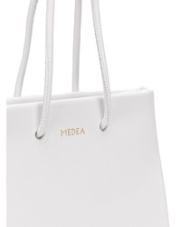 weiße Shopper Tasche aus Leder von Medea