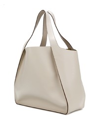 weiße Shopper Tasche aus Leder von Stella McCartney