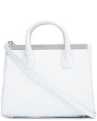 weiße Shopper Tasche aus Leder von Thomas Wylde