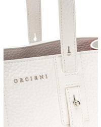 weiße Shopper Tasche aus Leder von Orciani