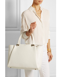 weiße Shopper Tasche aus Leder von Lanvin