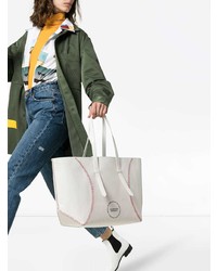 weiße Shopper Tasche aus Leder von Calvin Klein 205W39nyc