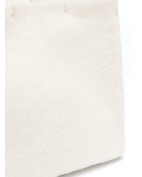 weiße Shopper Tasche aus Pelz von Jil Sander