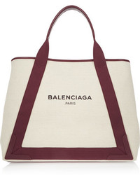 weiße Shopper Tasche aus Segeltuch von Balenciaga