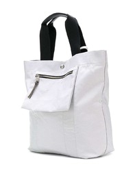 weiße Shopper Tasche aus Segeltuch von Maison Margiela