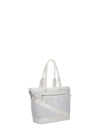 weiße Shopper Tasche aus Segeltuch von George Gina & Lucy