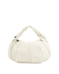 weiße Shopper Tasche aus Segeltuch von John Galliano