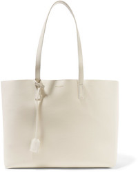 weiße Shopper Tasche mit Reliefmuster von Saint Laurent