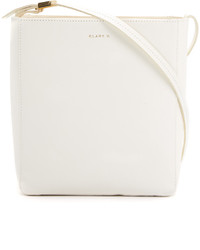 weiße Shopper Tasche von Clare Vivier