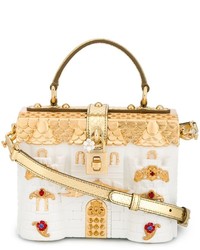 weiße Shopper Tasche von Dolce & Gabbana