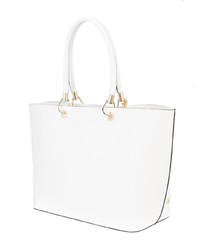 weiße Shopper Tasche von Christian Siriano