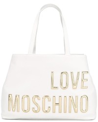 weiße Shopper Tasche von Love Moschino