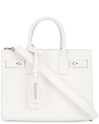 weiße Shopper Tasche von Saint Laurent
