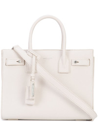 weiße Shopper Tasche von Saint Laurent