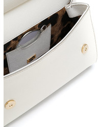 weiße Shopper Tasche von Dolce & Gabbana